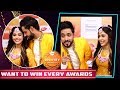Adnan Khan & Eisha Singh Aka Zara & Kabir Get Romantic At Zee Rishtey Awards 2018