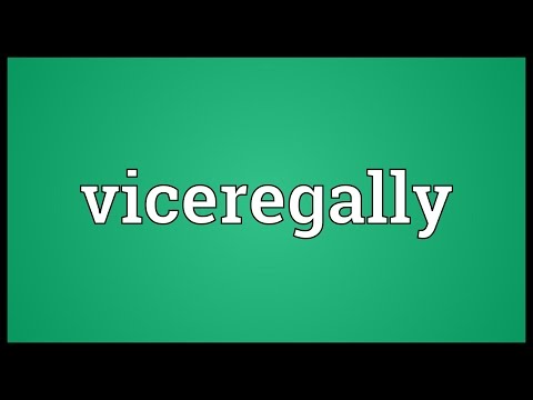 Header of viceregally