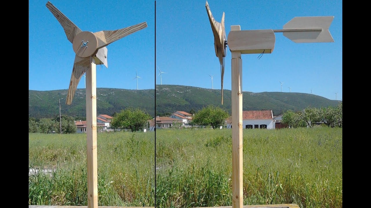 Home Made Wind Turbine using an eletric scooter motor - YouTube