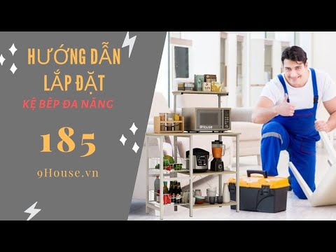 Kệ để lò vi sóng, nồi cơm điện, lò nướng đa năng giá rẻ, 9House.vn - Lắp đặt kệ 185