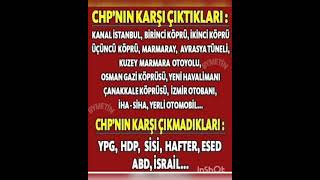 CHP NİN KARŞI ÇIKTIKLARI PROJELER