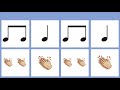 Rhythm Practice with Quarter Notes and Eighth Notes - 80 bpm