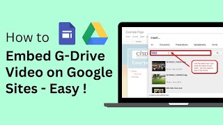 How To Embed Google Drive Video On Google Sites Step By Step