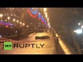 Russia: FIRST SHOTS of Boris Nemtsov shooting aftermath