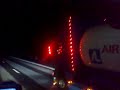 Air Liquide truck at night