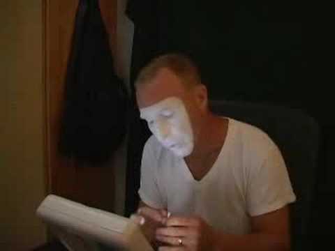How to put on mime and clown make up