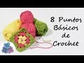 Watch Crochet 8 Puntos Basicos Trapillo *8 Crochet Stitches* Curso de Crochet XXL Ganchillo Pintura Facil Video