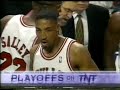 Title:Bulls vs Knicks 1996 - Game 5 - Michael Jordan 35 points, waves bye-bye Description:Michael Jordan "waved bye-bye" to Spike Lee and the New York Knicks, as his 35 points led the Bulls to a series-clinching 94-81 win at the United Center.<br /><br />After nailing a three in the fourth quarter, MJ waved goodbye to Spike Lee, the famed director and avid Knicks fan - as if to say "Game over. Go home."<br /><br />With the win, the Bulls advanced to the Eastern Conference Finals to square off against the Orlando Magic, the team that knocked the Bulls out of the playoffs the season before.<br /><br />NOTE: YouTube member "k0r0ne79" has games one and two from the Magic series on his page. Member "hoopsencylopedia" has game four.