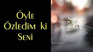 Öyle Özledim Ki Seni... Sevgiliye Duygusal Özlem Şiiri