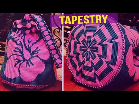 Колумбийское вязание крючком сумка Колумбийское вязание крючком сумка