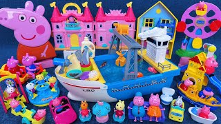 16 Minutes Satisfying With Unboxing Peppa Pig Castle Water Park Collection Toys Review Asmr