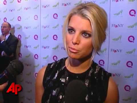 Jessica Simpson says finding a cure for breast cancer is personal because it runs in her family. She attended a QVC event Tuesday in NYC to help raise money Jessica Simpson says finding a cure for breast cancer is personal because it runs in her family. She attended a QVC event Tuesday in NYC to help raise money
