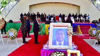 Mwili Aliyekuwa Kamishna Wa Maadili Jaji Mstaafu Harold Nsekela Waagwa.