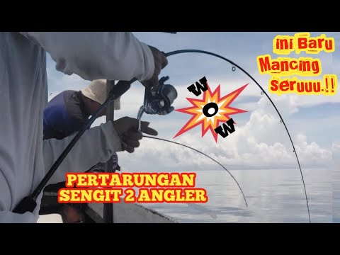 PERTARUNGAN SENGIT 2 ANGLER  ,Mancing diRumpon sarangnya kakap merah monster#mancingmaniaterbaru