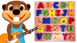 Kids Learn Colors & Abcs With Wooden Puzzle Toy Teach A To Z & Abc Song For Children Toddlers Baby