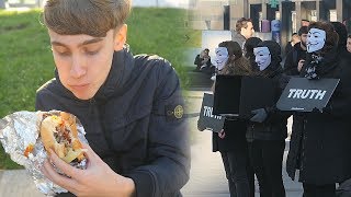 7 EURO BURGER EN ANONYMOUS GEZIEN! - JOB VLOG #7