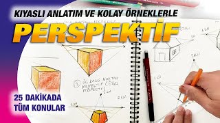 Perspektif nasıl çizilir ? Perspektif çizimi en kolay bu da.