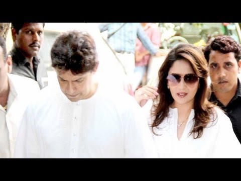 Madhuri Dixits Fathers Funeral
