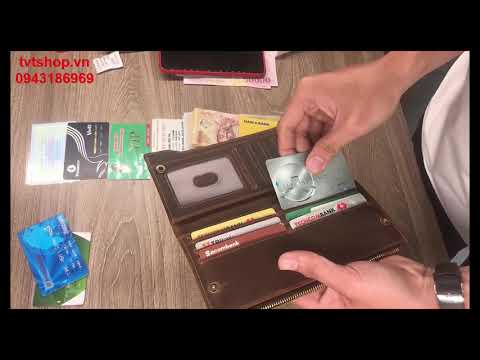 Ví Da Nam Tập 6 - Ví Nam Da Thật Dáng Dài JMD|tvtshop.vn|0943186969|men long leather wallet