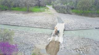 Washout at Pump Station Bridge Repairs - March 22, 2017