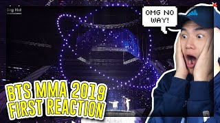 FIRST TIME REACTING TO BTS 2019 MMA FULL LIVE PERFORMANCE!