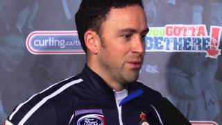 Playoff 1 vs 2 Media Scrum - 2013 Ford World Men's Curling Championship