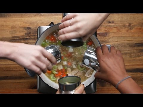 VIDEO : chicken noodle soup - here is what you'll need!here is what you'll need!chickennoodle soup serves 8 ingredients 2 tablespoons butter 1 cup onion, diced 2 cloves garlic, ...