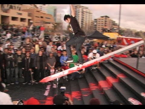 Nyjah Huston, Chris Cole, handrail ripping