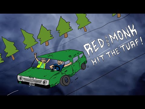 Grindland Extras: “Red and Monk Hit the Turf” Cartoon by The Larb