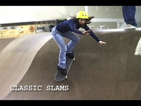 Girl on Skateboard Attempts Ramp Ride EPIC Fail