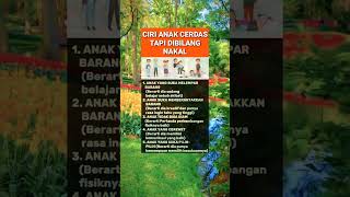 Anak Cerdas Tapi Nakal