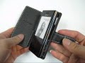 Foto pequena PDair Leather Case for LG BL20 New Chocolate - Book Type (Black)