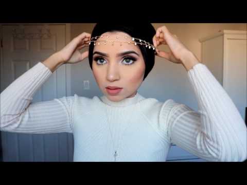 3 Simple Hijab Styles for Party Wear | Hijab Tutorial | Saimascorner - YouTube