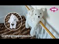 3in1 Polar Bear Baby Blanket Crochet Pattern - Crafting Happiness PROMO VIDEO