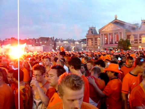 flag of spain 2010. FIFA 2010 World Cup Holland : Spain - Lights, Flags and Fireworks