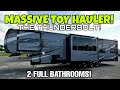 ENORMOUS Toy Hauler RV! XLR Thunderbolt 413! Check this beast out!