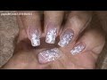 White Wedding Bride Nail Art Design Tutorial