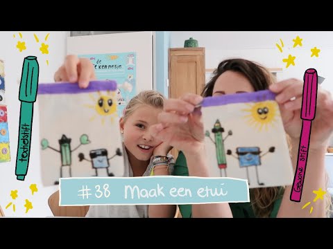 #38 Maak een etui: textielstiften vs. gewone stiften!!