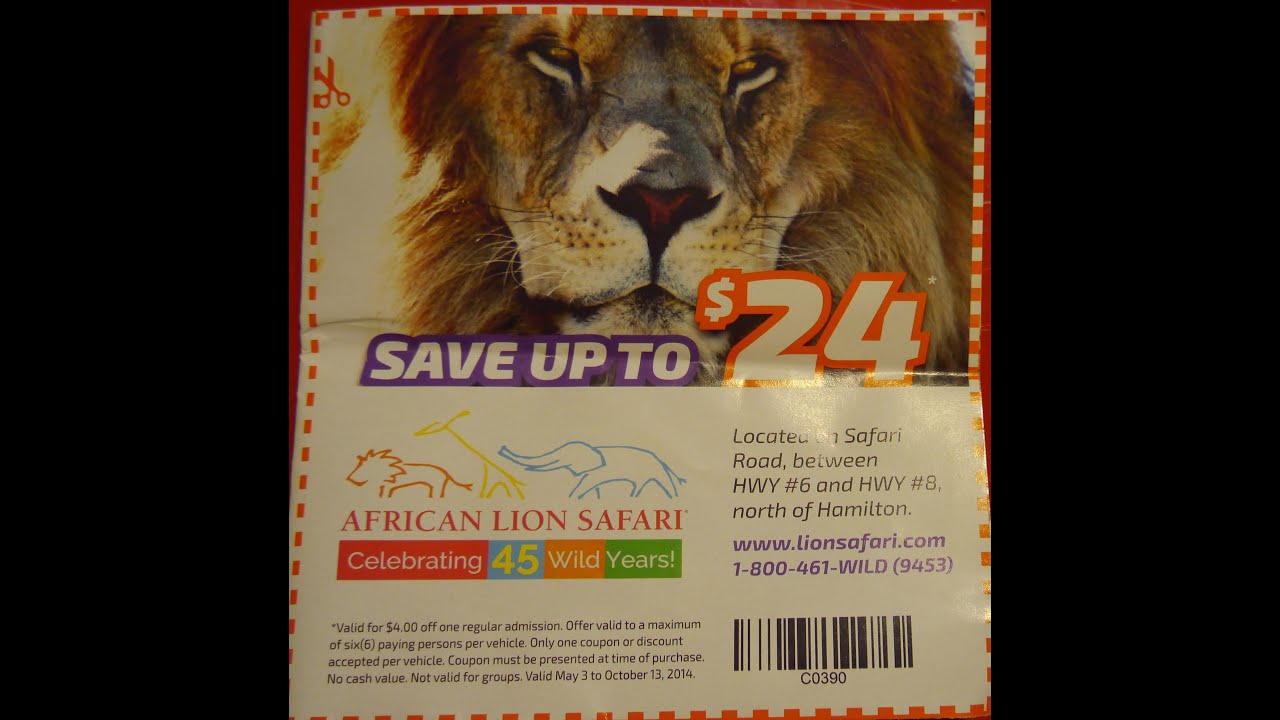 3. African Lion Safari Coupons - Save $8 with Promo Code - wide 2