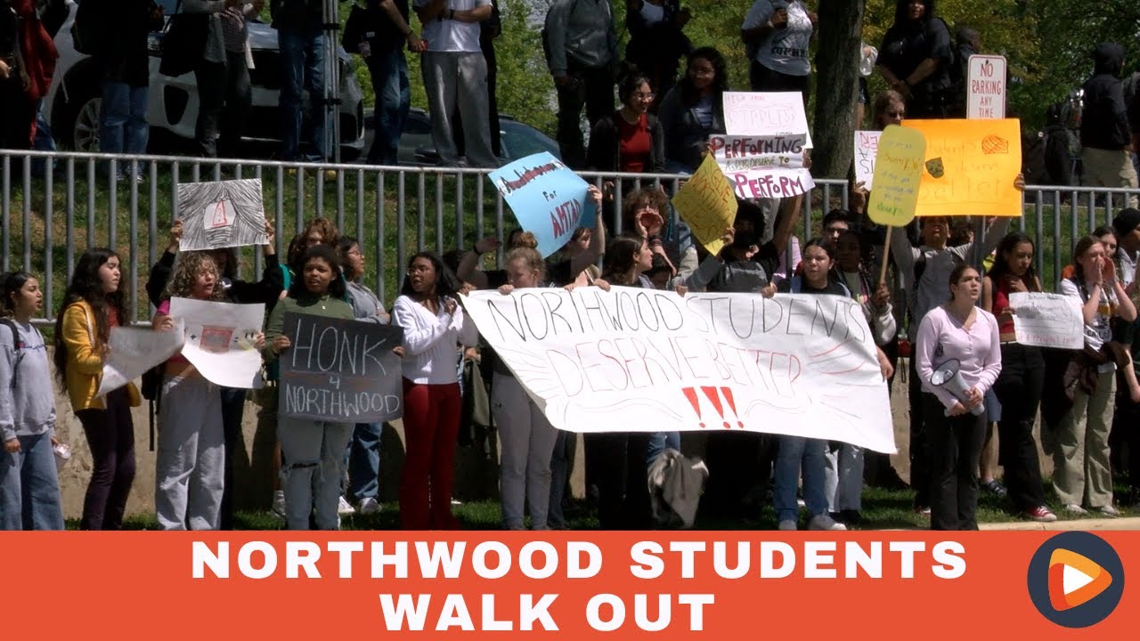 Northwood Students Walk Out to Protest Delayed Facilities