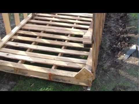 how to build free or cheap shed from pallets diy garage