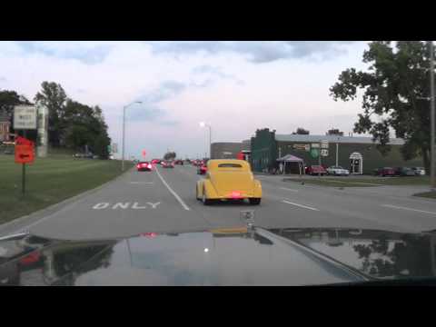 Cruising Woodward in a 1973 Chrysler NY Aug 16th 2013 Pt 8