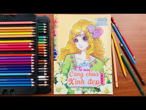 Sách Tô Màu Công Chúa Xinh Đẹp Hiện Đại - Coloring Princess Lovely Book (Rainbow Candy)