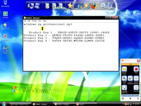 windows xp professional sp3 product key serial