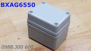 Hộp Nhựa Ag Dùng Làm Hộp Đầu Nối Dây, Size 65X50X55Mm, Chống Thấm Nước Chẩn Ip67, Màu Trắng Vàng.
