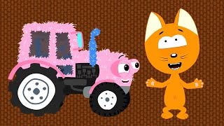 Тракторёнок 2 - песенка про цвета и материалы  от Котэ и Синего трактора - песенки для детей!