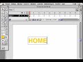 Tutoriel vidéo de Macromedia Flash transformer texte en bouton