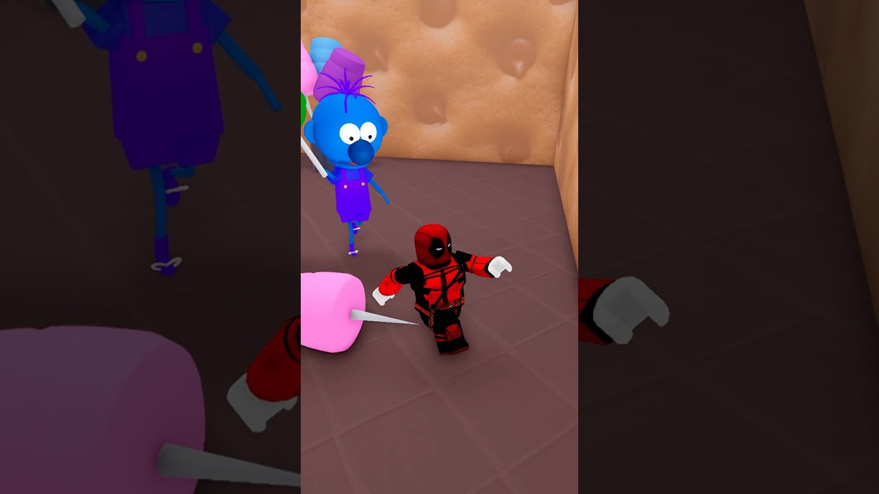 DEADPOOL escape MR GUMDROP CANDYSHOP #roblox #shorts DEADPOOL escape MR GUMDROP CANDYSHOP #roblox #shorts