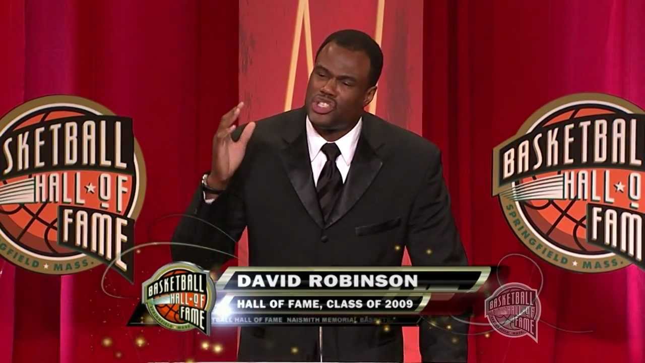 David Robinson's Basketball Hall of Fame Enshrinement Speech - YouTube