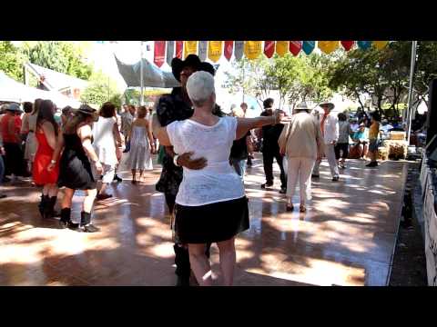 Lance & Lisa dancing - Sebastopol Cajun Zydeco festival - Sebastopol, CA- Sept 2010